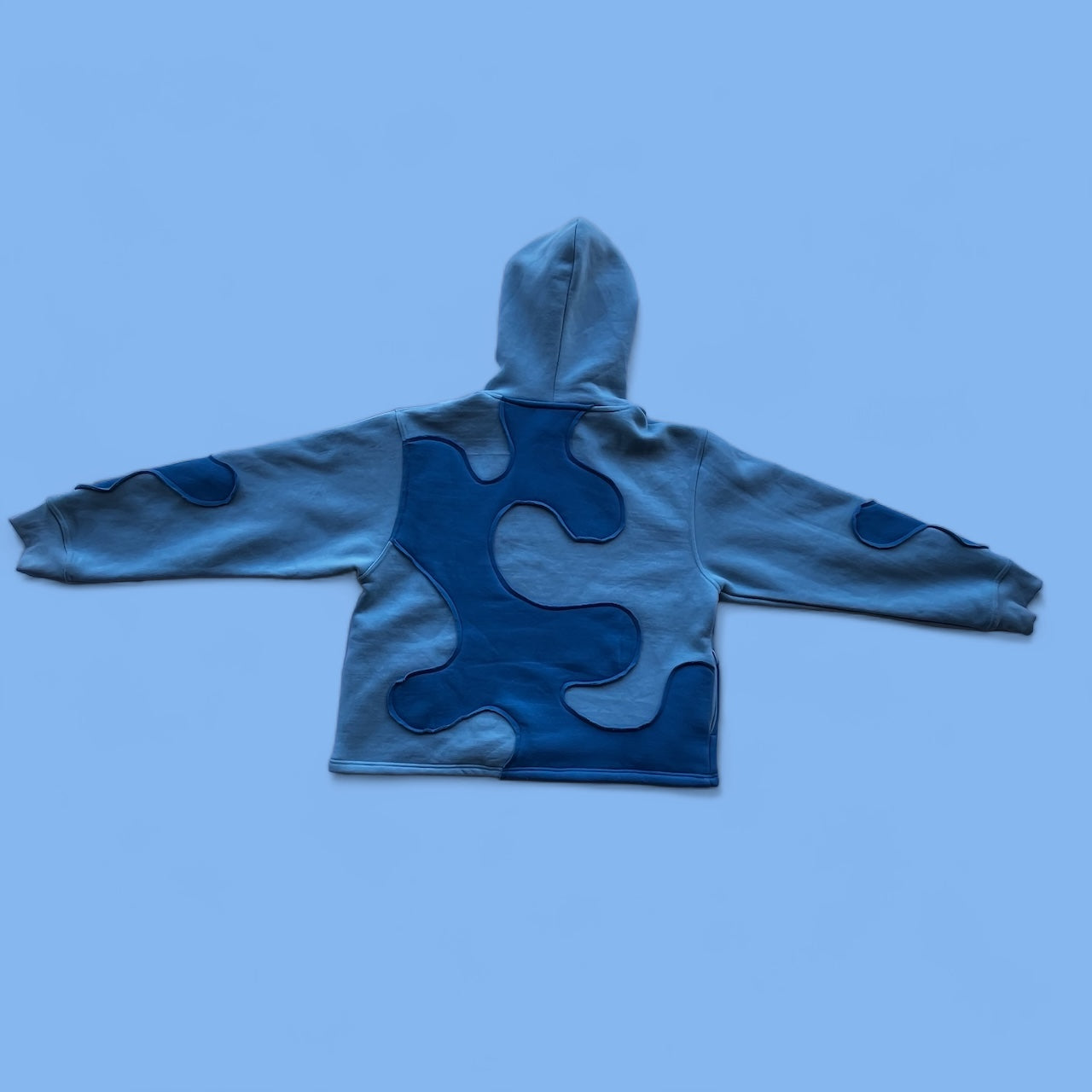 Xcertified crop blue hoodie